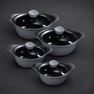سرویس قابلمه 8 پارچه بست مدل Ayda Granite