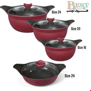 سرویس قابلمه 8 پارچه بست مدل Mini Granite 
